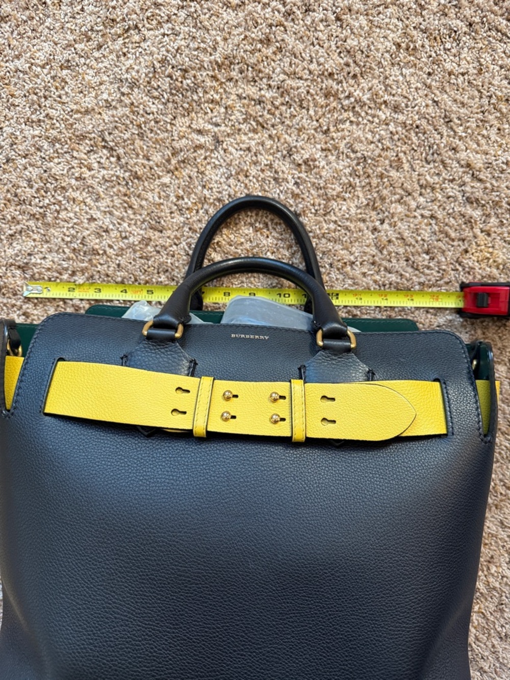 Burberry Marais Black and Yellow Large Bag - Picture 12 of 14